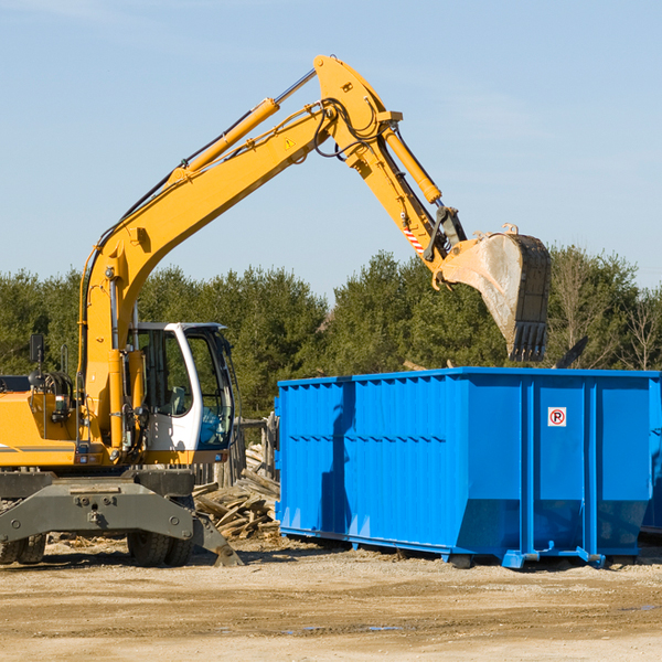 what are the rental fees for a residential dumpster in Marion